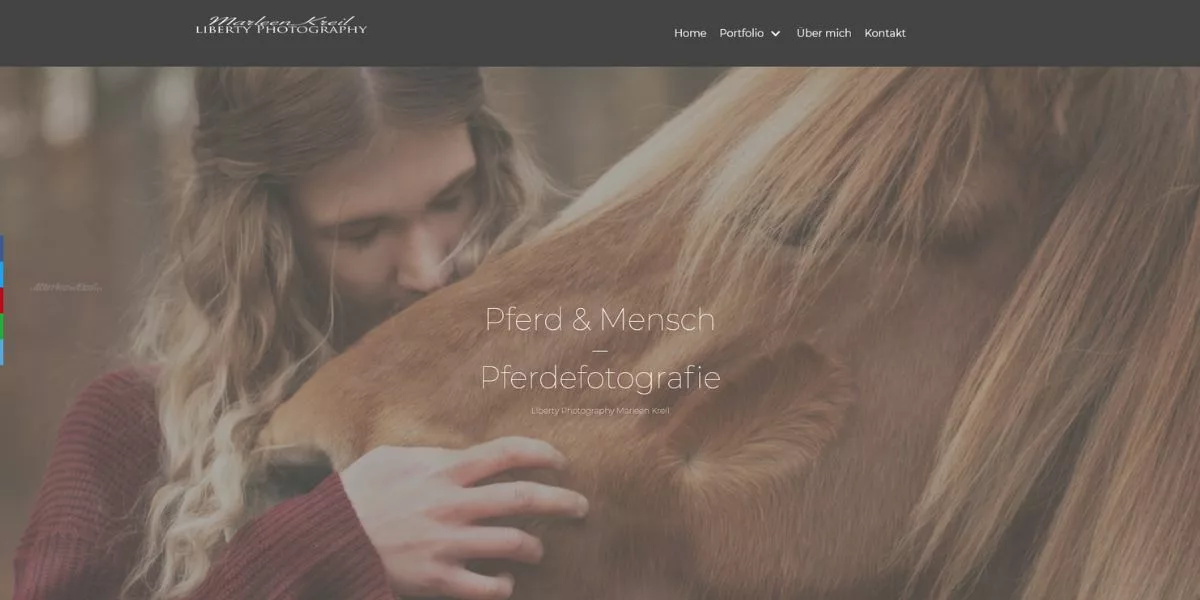 Website Pferdetrainerin – libertywithhorses.de aus dem Westerwald